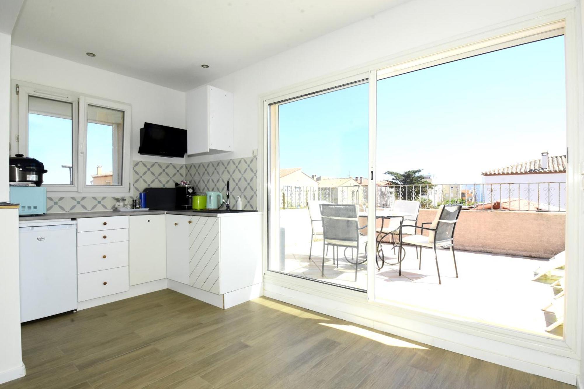 Les 2 Dauphins Appartement Le Barcarès Buitenkant foto